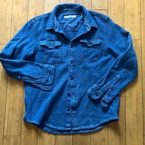 Outerknown Organic Cotton Blanket Shirt Shacket Heavy Twill Medium Large
